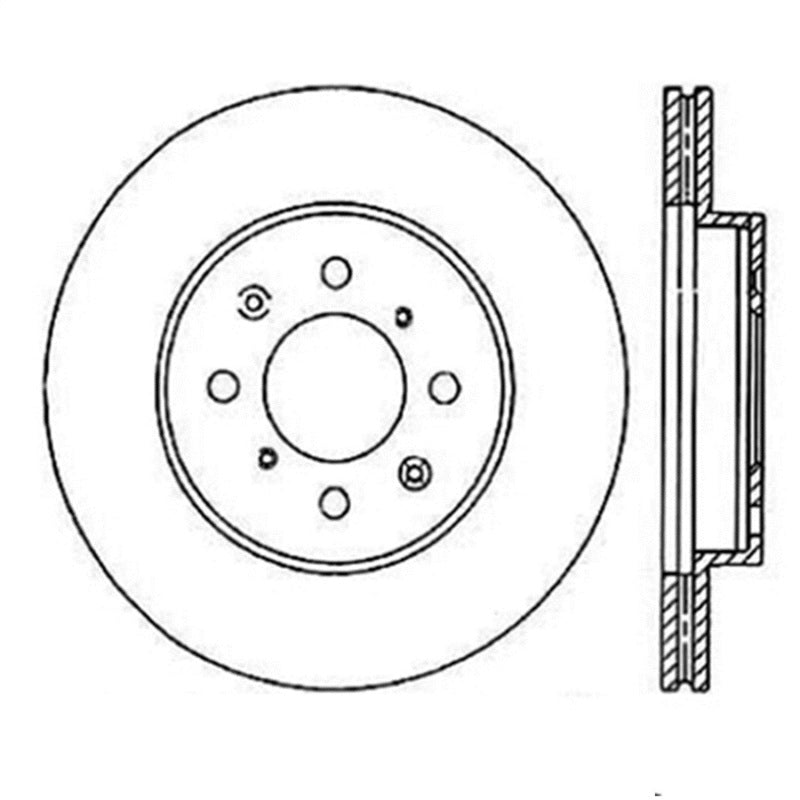 StopTech Power Slot 90-01 Integra (exc. Type R) /90-05 Civic EX/94-95 Civic SI wABS/99-03 Civic SI/