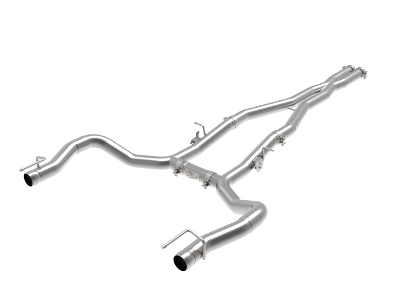 aFe MACH Force-Xp 3in 304 SS Cat-Back Exhaust 15-20 Dodge Charger Hellcat V8-6.2L/6.4L w/o Muffler