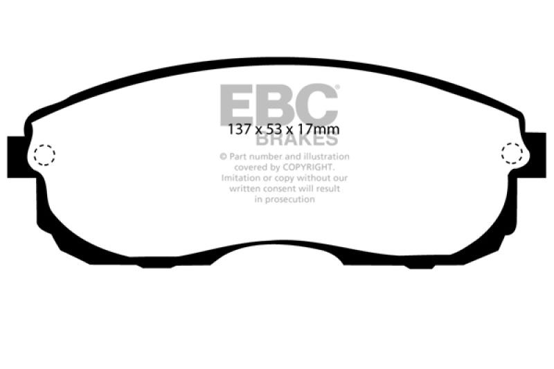 EBC 99-01 Infiniti G20 2.0 Redstuff Front Brake Pads