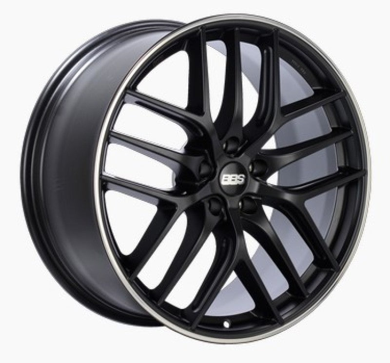 BBS CC-R 19x8.5 5x112 ET30 Satin Black Polished Rim Protector Wheel -82mm PFS/Clip Required