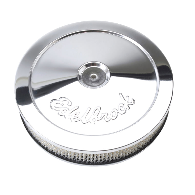 
                      
                        Edelbrock Air Cleaner Pro-Flo Series Round Steel Top Paper Element 10In Dia X 3 5In Chrome
                      
                    