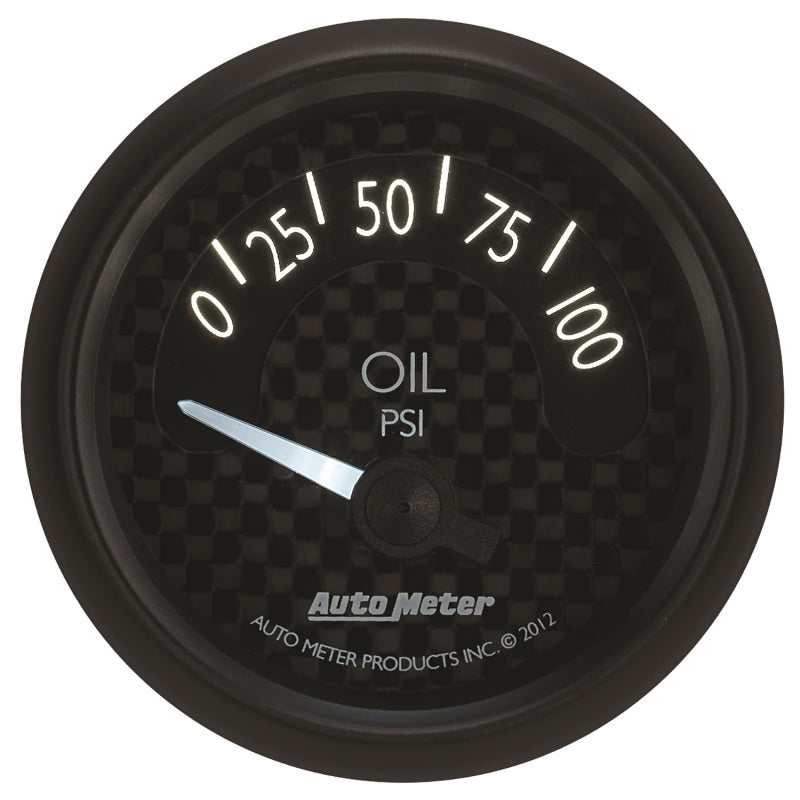 
                      
                        Autometer GT Series 52mm Short Sweep Electronic 0-100 psi Oil Pressure
                      
                    