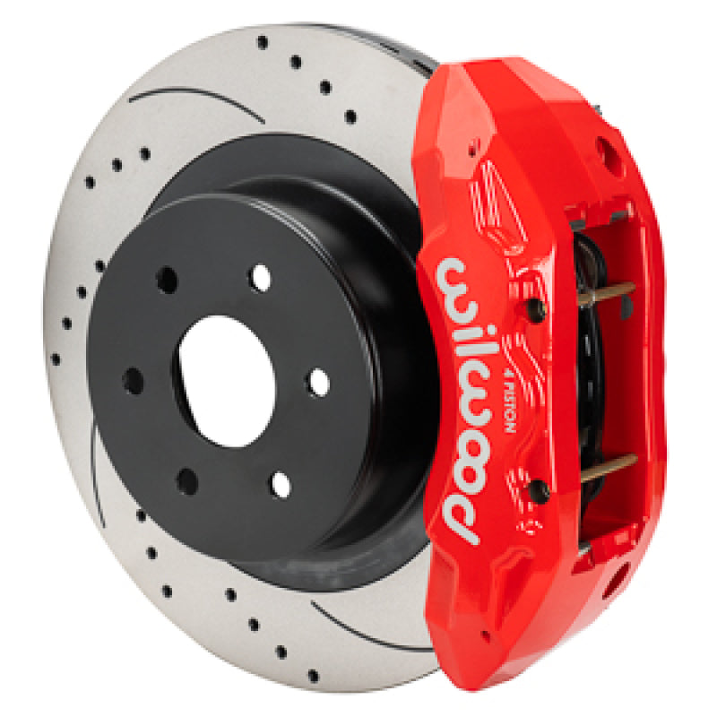 Wilwood 99-18 Chevy Silverado/GMC Sierra 16x1.25 D&S Rotor TX4R 4 Piston Rear Brake Kit - Red