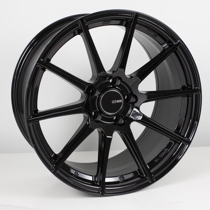 Enkei TS10 17x8 5x114.3 35mm Offset 72.6mm Bore Black Wheel