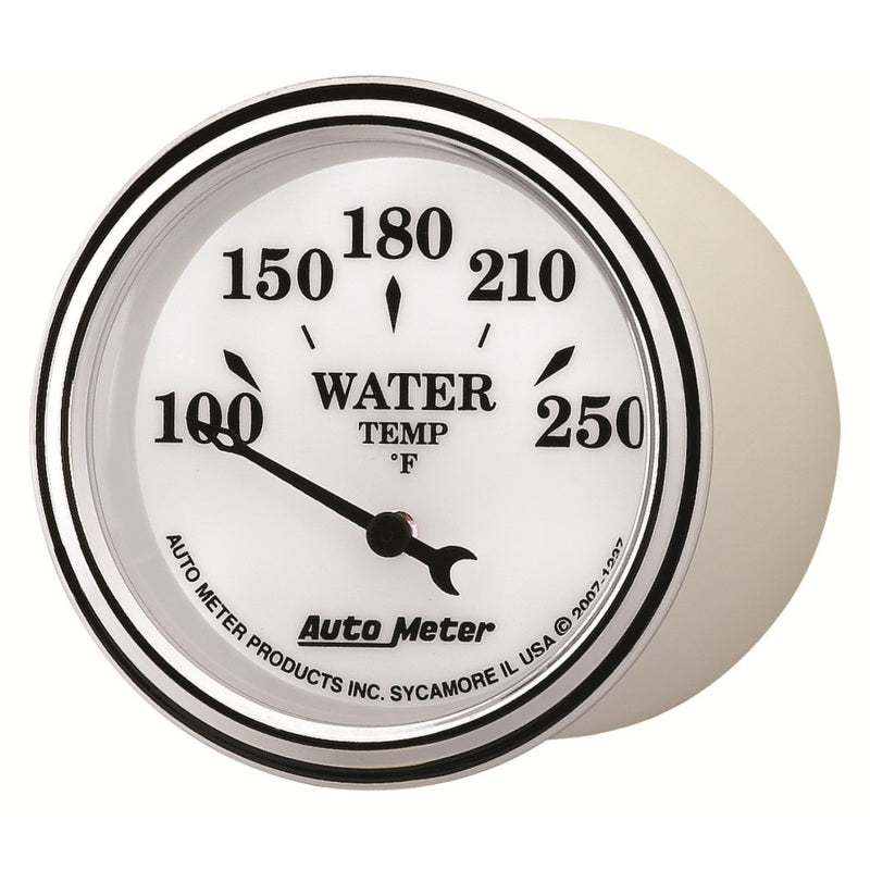 
                      
                        AutoMeter Gauge Water Temp 2-1/16in. 250 Deg. F Elec Old Tyme White II
                      
                    