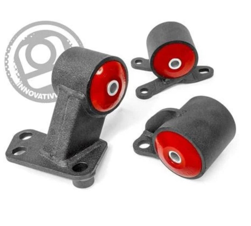 Innovative 94-01 Integra B-Series Black Steel Mounts 85A Bushings (Auto to Manual Hydro 2 Bolt)