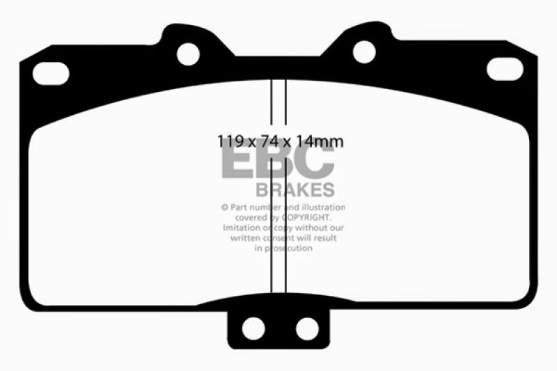 EBC 91-93 Dodge Stealth 3.0 4WD Greenstuff Front Brake Pads