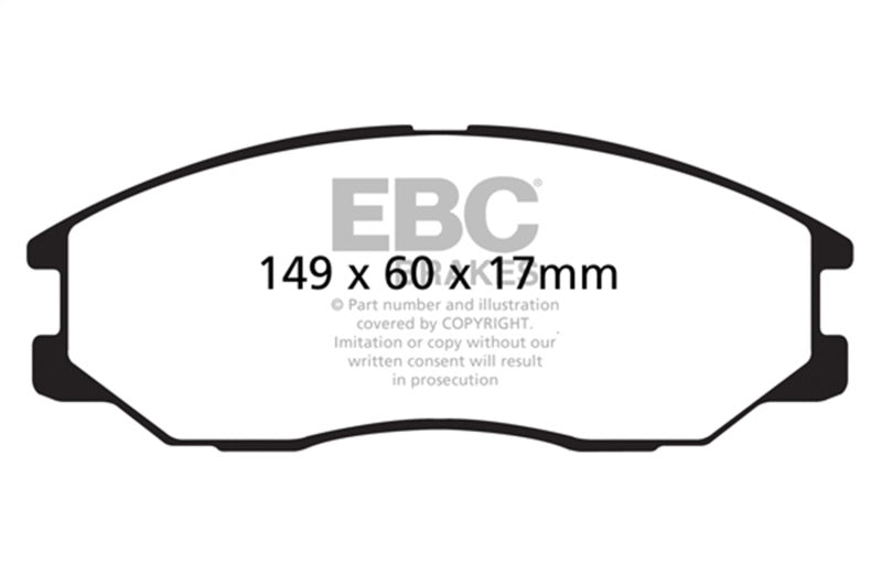 EBC 08-10 Kia Sorento 3.3 Greenstuff Front Brake Pads