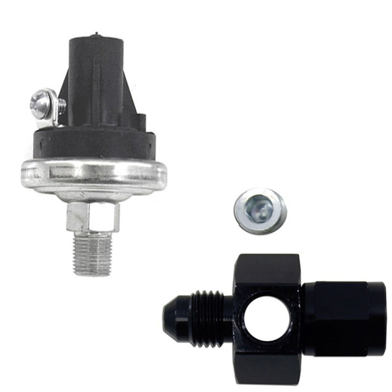 Nitrous Express EFI Kraftstoffdruck-Sicherheitsschalter mit 4AN-Verteiler