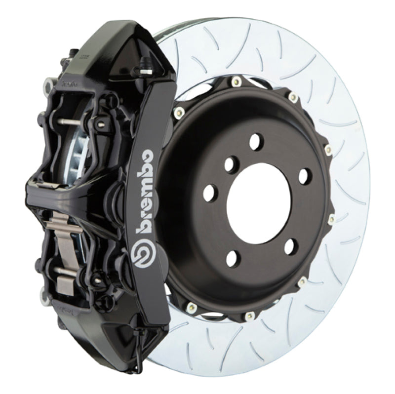 Brembo 04 360 Challenge Stradale Fr GT BBK 6Pis Cast 380x32 2pc Rotor Slotted Type3-Black