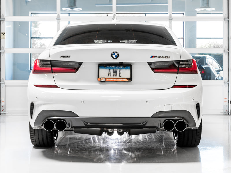 
                      
                        AWE Tuning 2019+ BMW M340i (G20) Resonated Touring Edition Exhaust - Quad Chrome Silver Tips
                      
                    