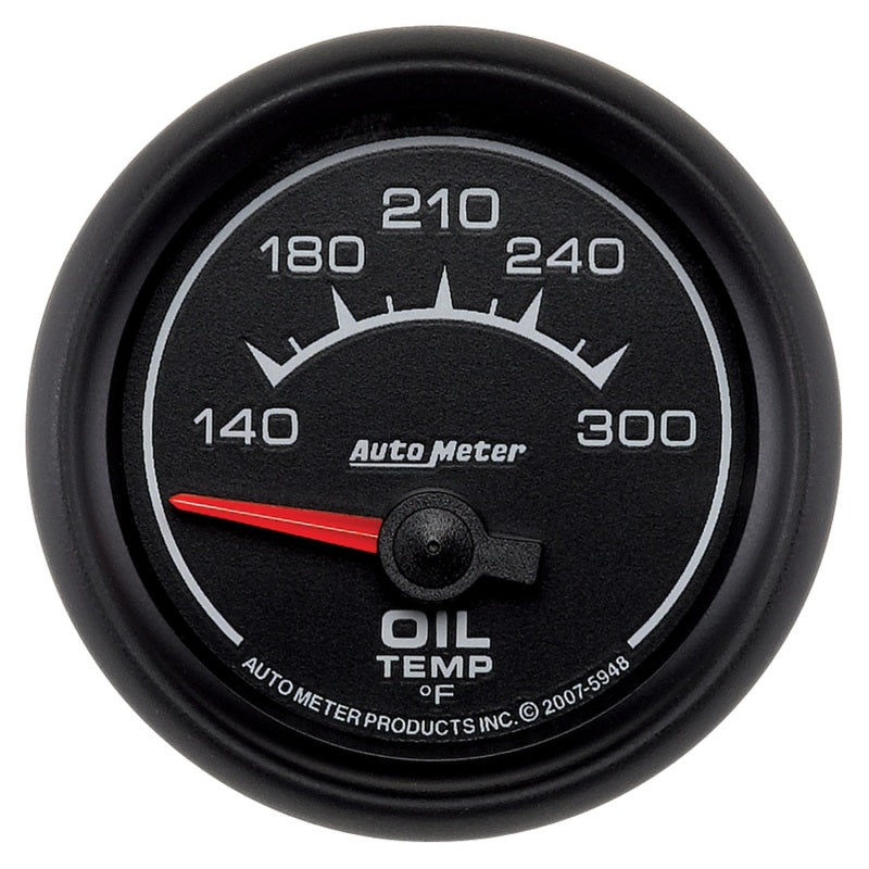 AutoMeter Gauge Oil Temp 2-1/16in. 140-300 Deg. F Electric Es