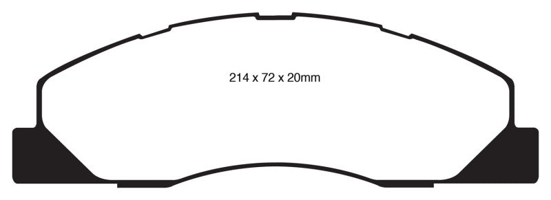 
                      
                        EBC 09-11 Dodge Ram 2500 Pick-up 5.7 2WD/4WD Yellowstuff Front Brake Pads
                      
                    