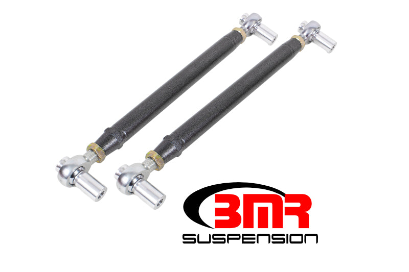 BMR 79-98 Fox Mustang Chrom-Molybdän-Unterlenker mit doppelt verstellbaren Stangenenden – Schwarzer Hammerschlag