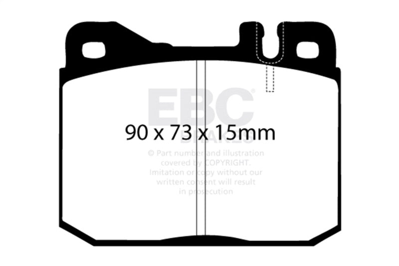 EBC 76-79 Mercedes-Benz 230 Redstuff Front Brake Pads