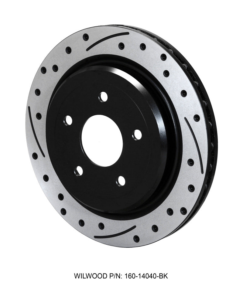 Wilwood Rotor-Rear-SRP-C5/C6 Vette-RH-BLK 12.00 x 1.03 - 5 x 4.75in