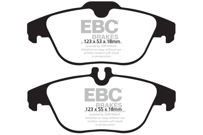 EBC 13-16 Mercedes-Benz GLK250 2.1 Twin TD Redstuff Rear Brake Pads