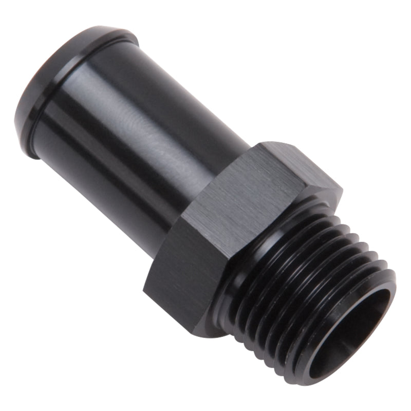 
                      
                        Edelbrock Hose End Straight 3/8In NPT to 5/8In Barb Black Anodize
                      
                    