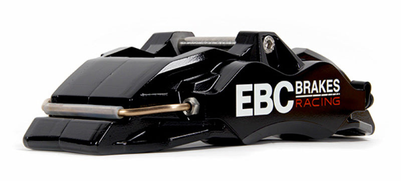 EBC Racing 13-22 Volkswagen Golf GTI MK7/MK8 2.0T Schwarz Apollo-6 Bremssattel vorne links