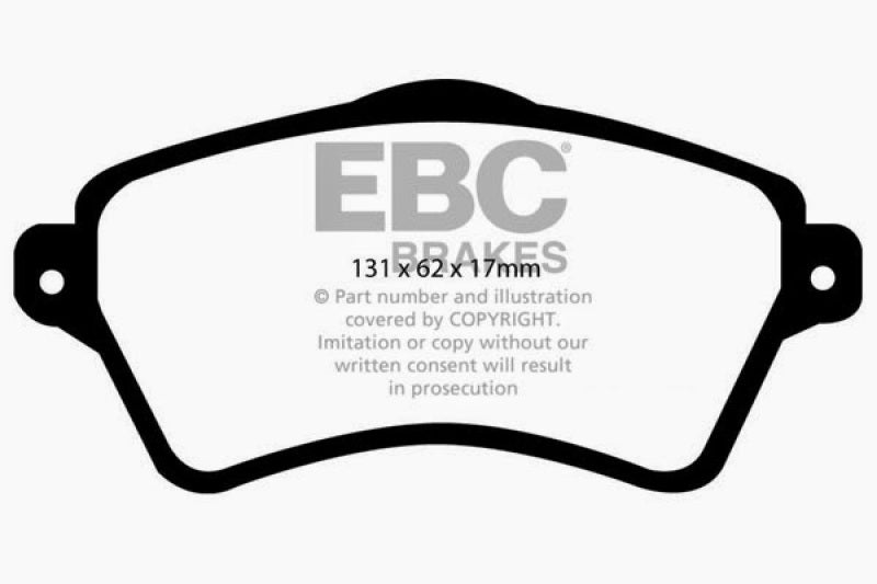 EBC 01-05 Land Rover Freelander 2.5 Greenstuff Front Brake Pads