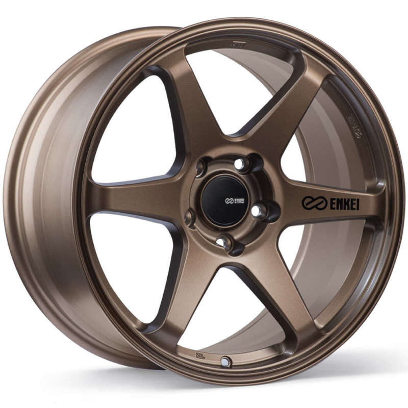 Enkei T6R 17x8 45mm Offset 5x100 Bolt Pattern 72.6 Bore Matte Bronze Wheel