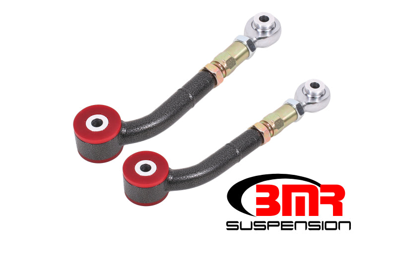 BMR 08-17 Challenger obere Längslenker mit am Auto einstellbaren Poly-/Stangenenden – Schwarzer Hammerschlag