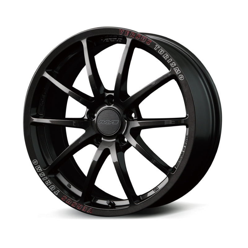 Versus VT125S 19X8.0 +42 5-114.3 Super Dark Gunmetal/MC/RAP (Red Clear)