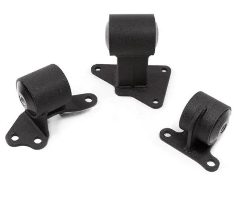 Innovative 90–93 Accord F-Serie, schwarze Stahlhalterungen, 95A-Buchsen (Automatikgetriebe)