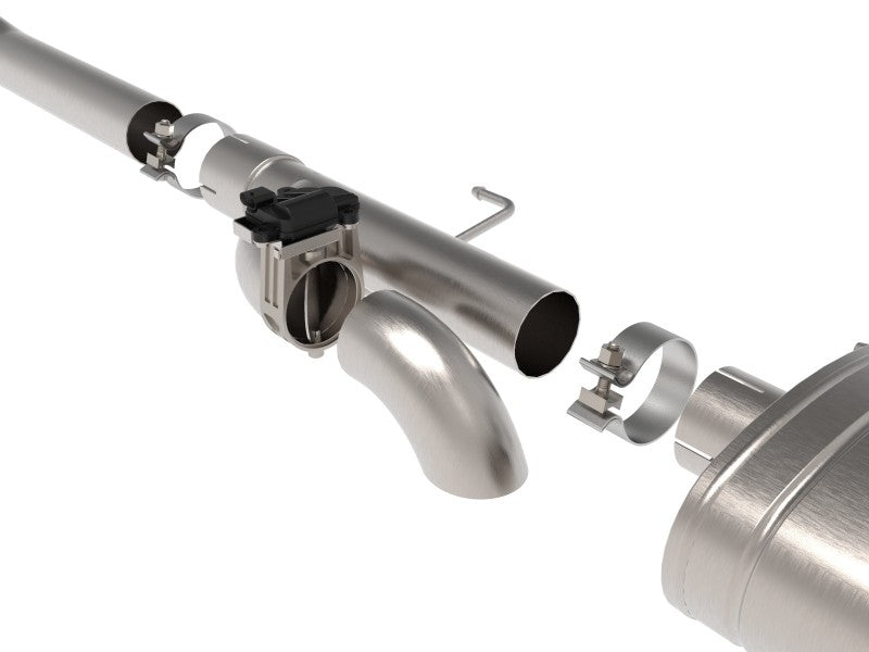 aFe Gemini XV 3-calowy układ wydechowy Cat-Back ze stali nierdzewnej 304 do Forda F-150 V6 2.7L/3.5L (tt)/V8 5.0L z 2021 r. z polerowanymi końcówkami