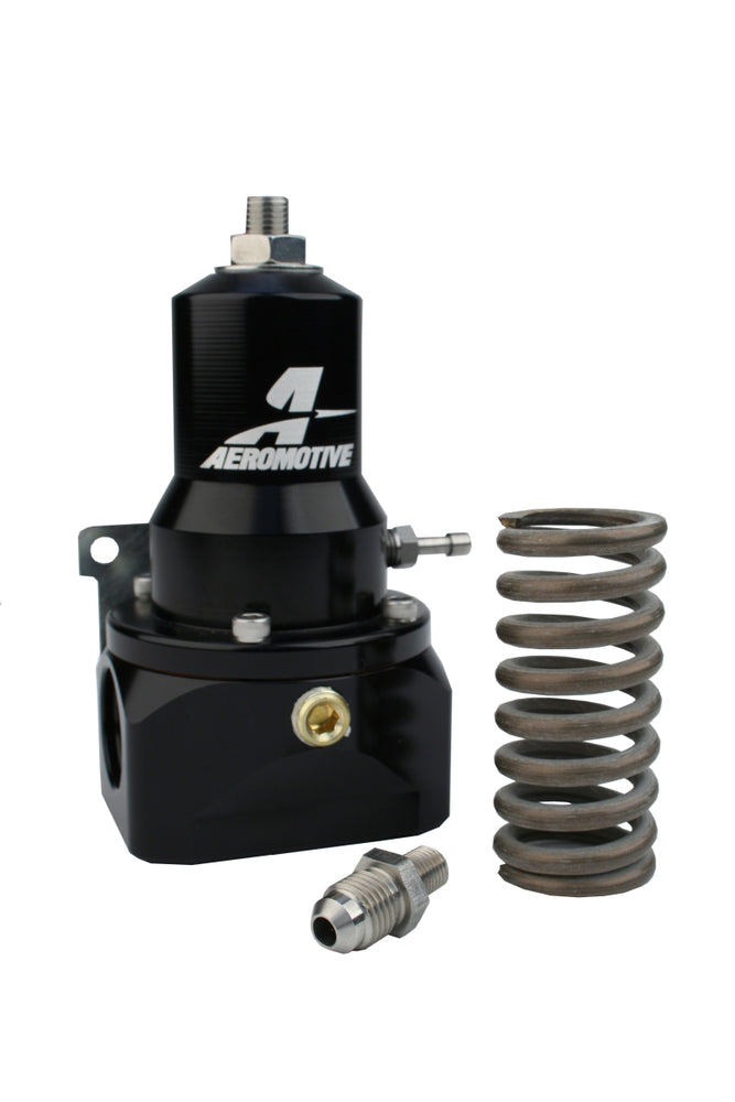 
                      
                        Aeromotive Regulator - 30-120 PSI - .500 Valve - 2x AN-10 Inlets / AN-10 Bypass
                      
                    