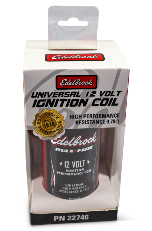 
                      
                        Edelbrock Ignition Coil - Electric Oil Filled - .70 PR Red w/ Black Top
                      
                    