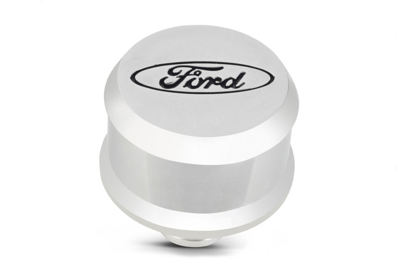 Ford Racing Slant Edge Breather - Polished