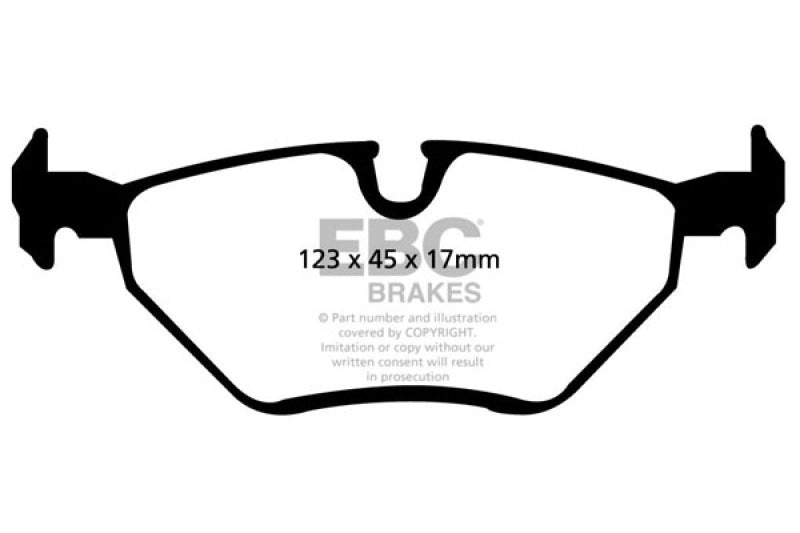 
                      
                        EBC 99-02 BMW Z3 2.5 Ultimax2 Rear Brake Pads
                      
                    