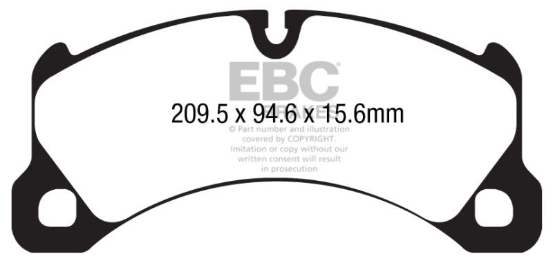 
                      
                        EBC 10+ Porsche Cayenne 3.6 Yellowstuff Front Brake Pads
                      
                    