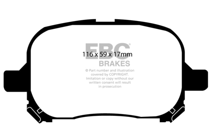 EBC 97-99 Lexus ES300 3.0 Yellowstuff Front Brake Pads