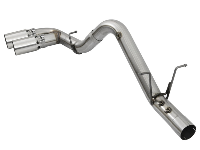 aFe Victory Series 4in 409-SS DPF-Back Exhaust w/ Dual Polished Tips 2017 GM Duramax V8-6.6L(td) L5P