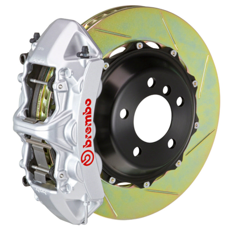 Brembo 06-12 325i Excl xDrive Fr GT BBK 6Pis Cast 380x32 2pc Rotor Slotted Type1-Silver