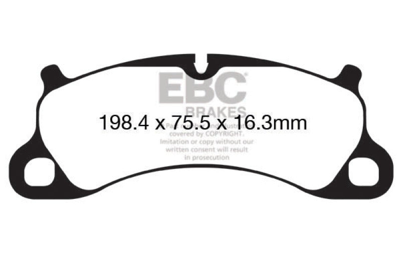 
                      
                        EBC 12-15 Porsche 911 (991) (Cast Iron Rotor only) 3.8 Carrera S Redstuff Front Brake Pads
                      
                    