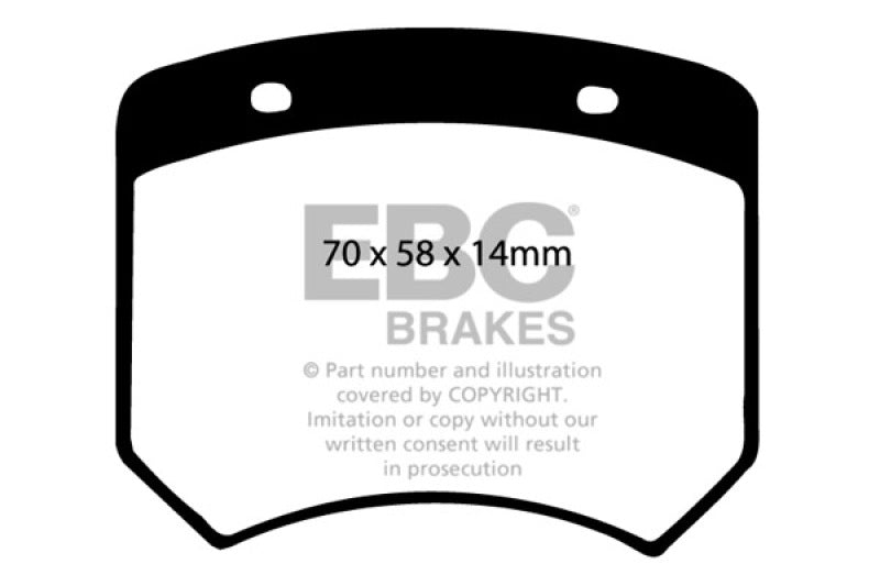 EBC 03-04 Morgan Aero 8 4.4 Yellowstuff Rear Brake Pads