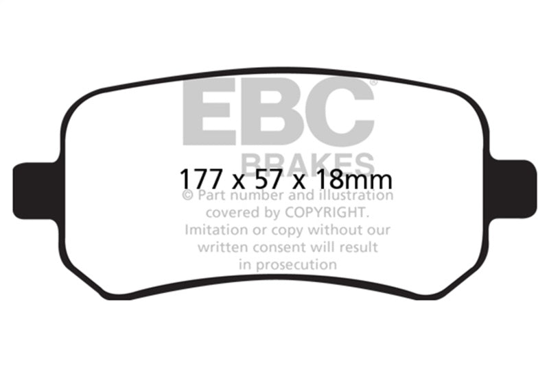 EBC 04-07 Ford Freestar 3.9 Greenstuff Front Brake Pads