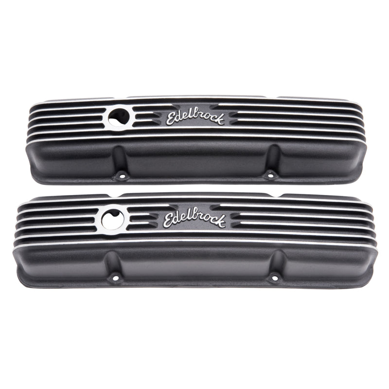 Edelbrock Valve Cover Classic Series Chevrolet 1959-1986 262-400 CI V8 Black