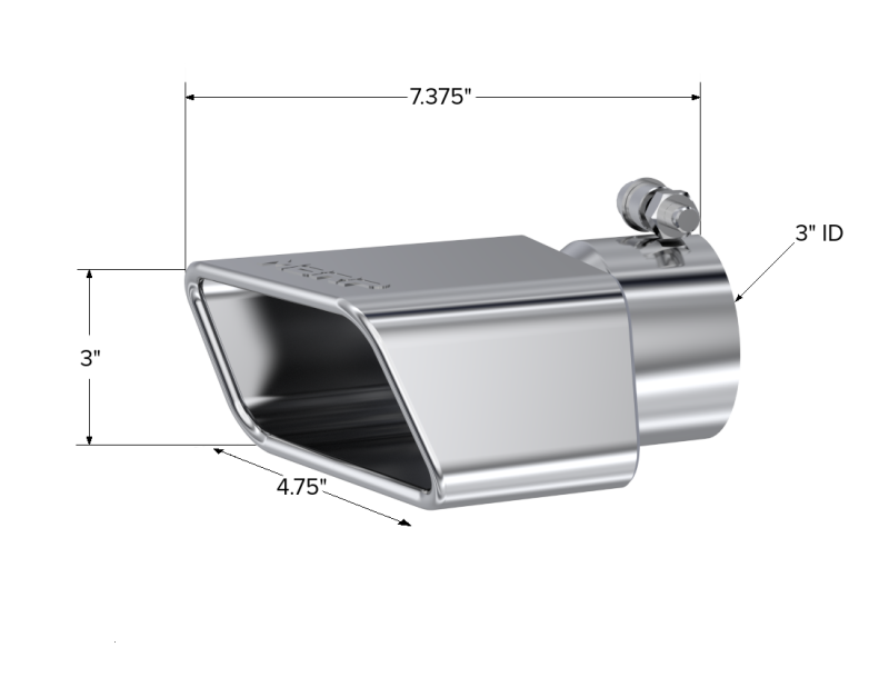 
                      
                        MBRP Universal Tip 4.50in x 2.75in ID Rectangle Angled Cut 3in OD Inlet 7in Lgth T304 Passenger Side
                      
                    