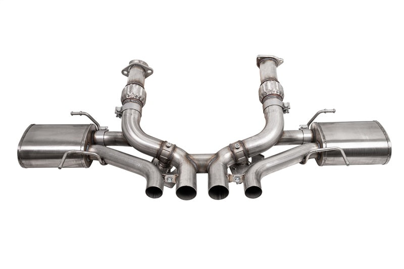 Corsa 23–25 Chevrolet Corvette C8 Z06 3 Zoll Cat-Back-Auspuffschalldämpfersystem mit Ventil (wiederverwendet Originalspitzen)