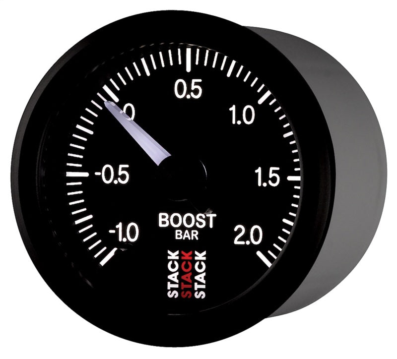 
                      
                        Autometer Stack 52mm -1 to +2 Bar (Incl T-Fitting) Pro Stepper Motor Boost Pressure Gauge - Black
                      
                    