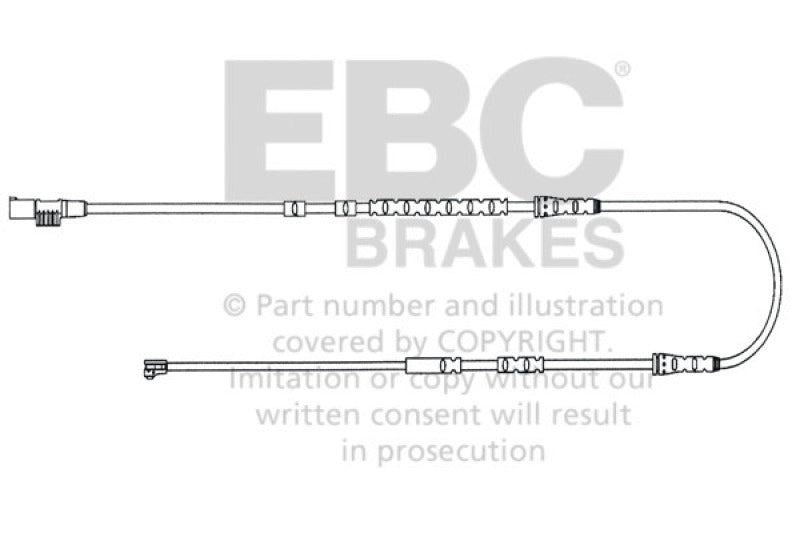 EBC 2010-2016 BMW Z4 3.0L (E89) Vordere Verschleißkabel