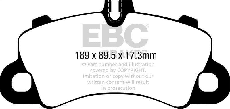 EBC 2018+ Porsche Cayenne (3rd Gen) 3.0L Turbo Bluestuff Front Brake Pads