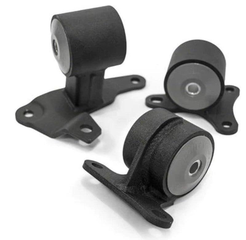 Innovative 90-93 Accord H/F Series Black Steel Mounts 75A Bushings (Auto to Manual)