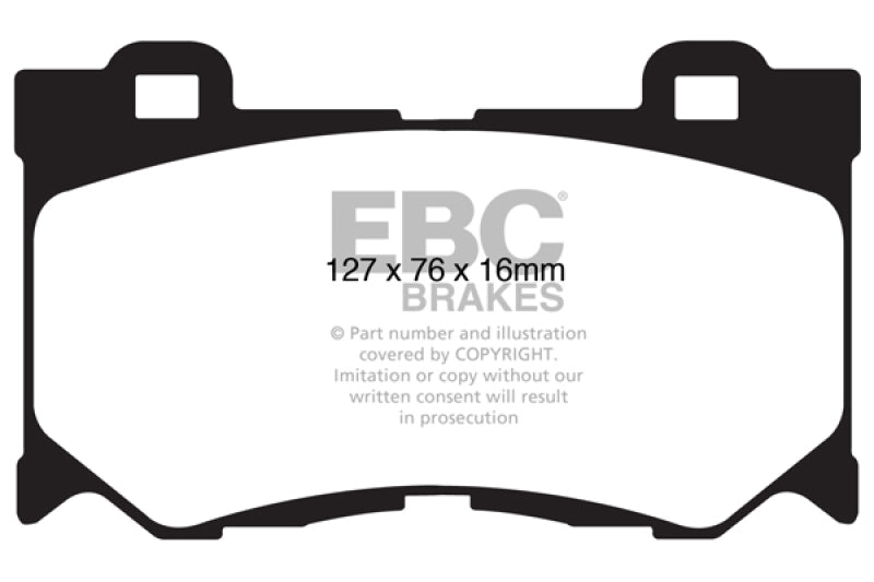 EBC 08-13 Infiniti FX50 5.0 Redstuff Front Brake Pads