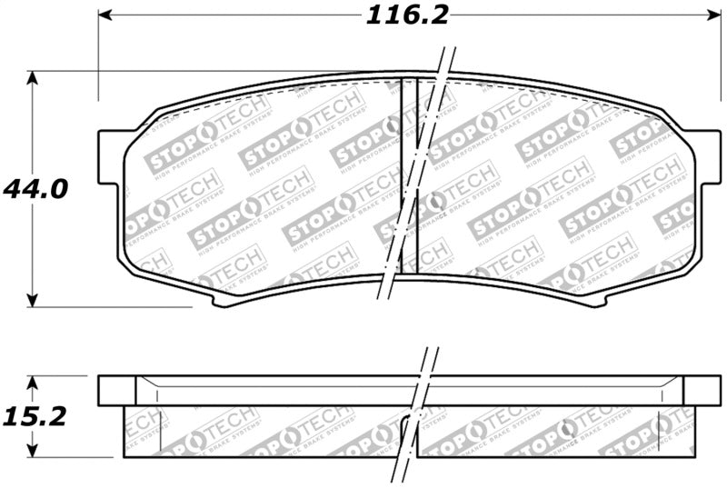 StopTech Street Brake Pads - Rear