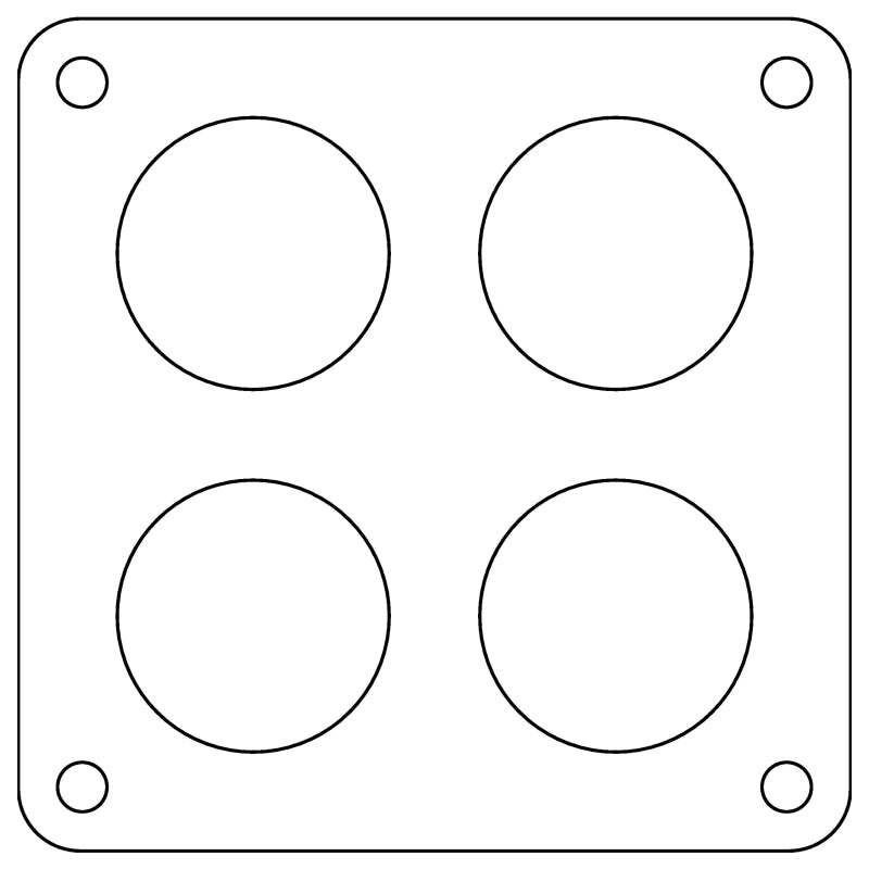 Cometic Holley Dominator 4-Loch .060 Zoll Faser-Vergaserdichtung - 2,00 Zoll Löcher